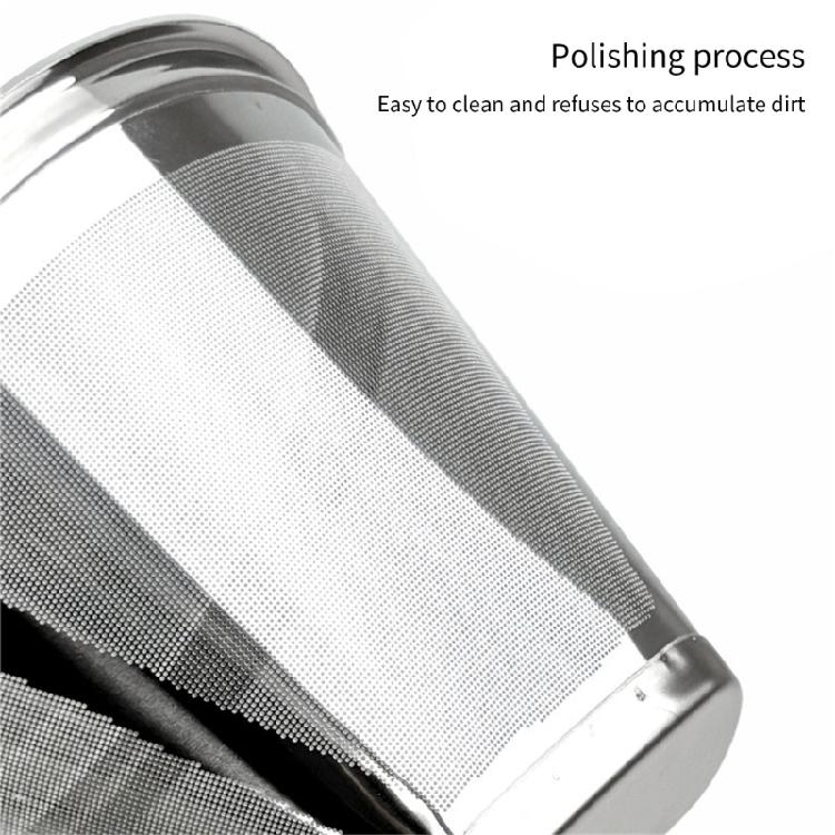 Stainless Steels Coffee Filter Fine Mesh Cone Shape Strainer Easy Cleaning Compatibles with Various Brewing Accessories