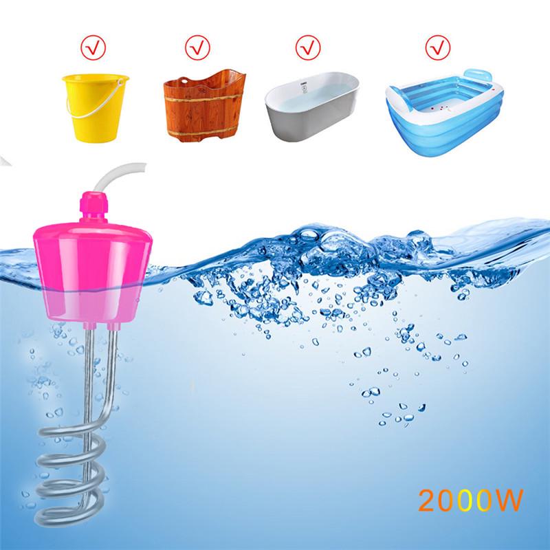 Acier Inoxydable De Chauffe-eau Dimmersion De Suspension 2000W Pour La Baignoire Gonflable De Baignoire De Piscine