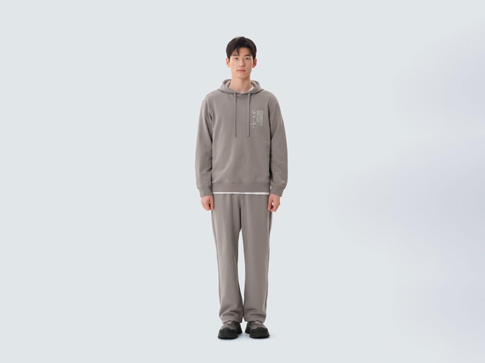 Snow Peak Tepláky a Vintage Velikost L GS-S25SMFFP50, Pánské Dámské, Šedé,