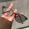 T Leg Cat Eye Pochromic Myopia Glasses for Women Outdoor Color Changing UV Protection Sunglasses Near Sight Eyeglasses