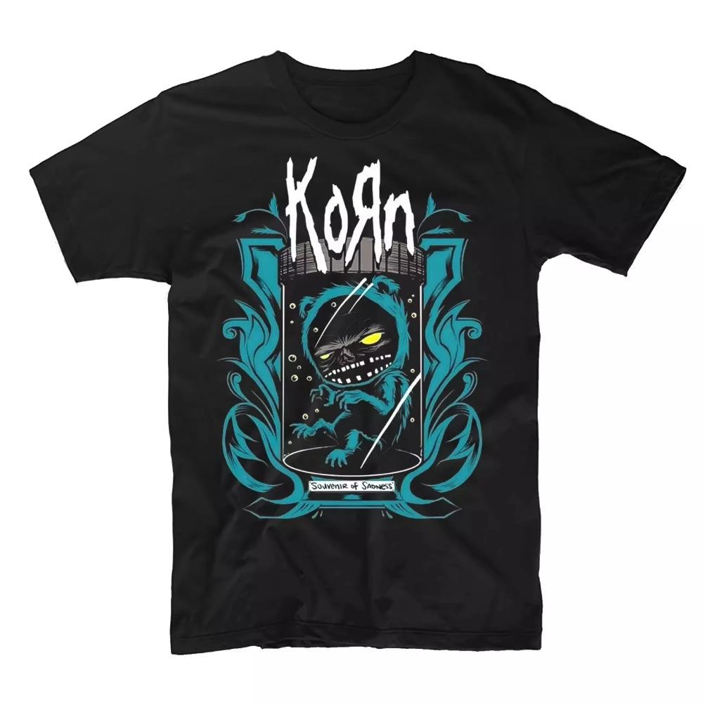 Korn Rock Metalové Tričko Pánské Dámské Hudební Tričko Léto Nové Pánské Dámské Retro Bavlněný Top Ins Y2k Horký Prodej Nová Značka