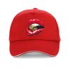 Summer Fashion Red Lips Bullet Print Women Baseball Cap Men Casual Brand Cotton Funny Swag Aesthetic Unisex Hip Hop Gothic Hat