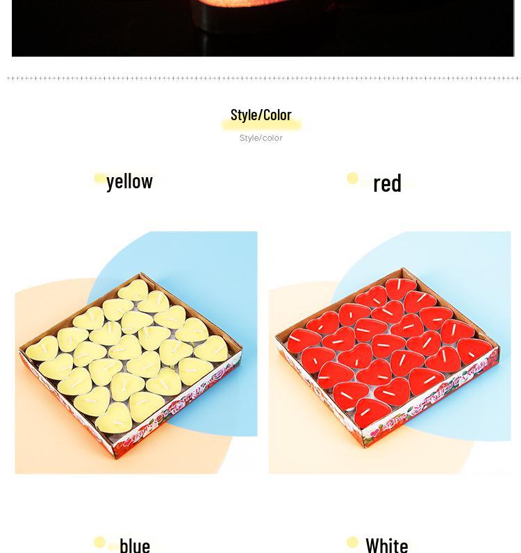 Heart-shaped Scented Tealights for Romantic Proposals and Birthdays