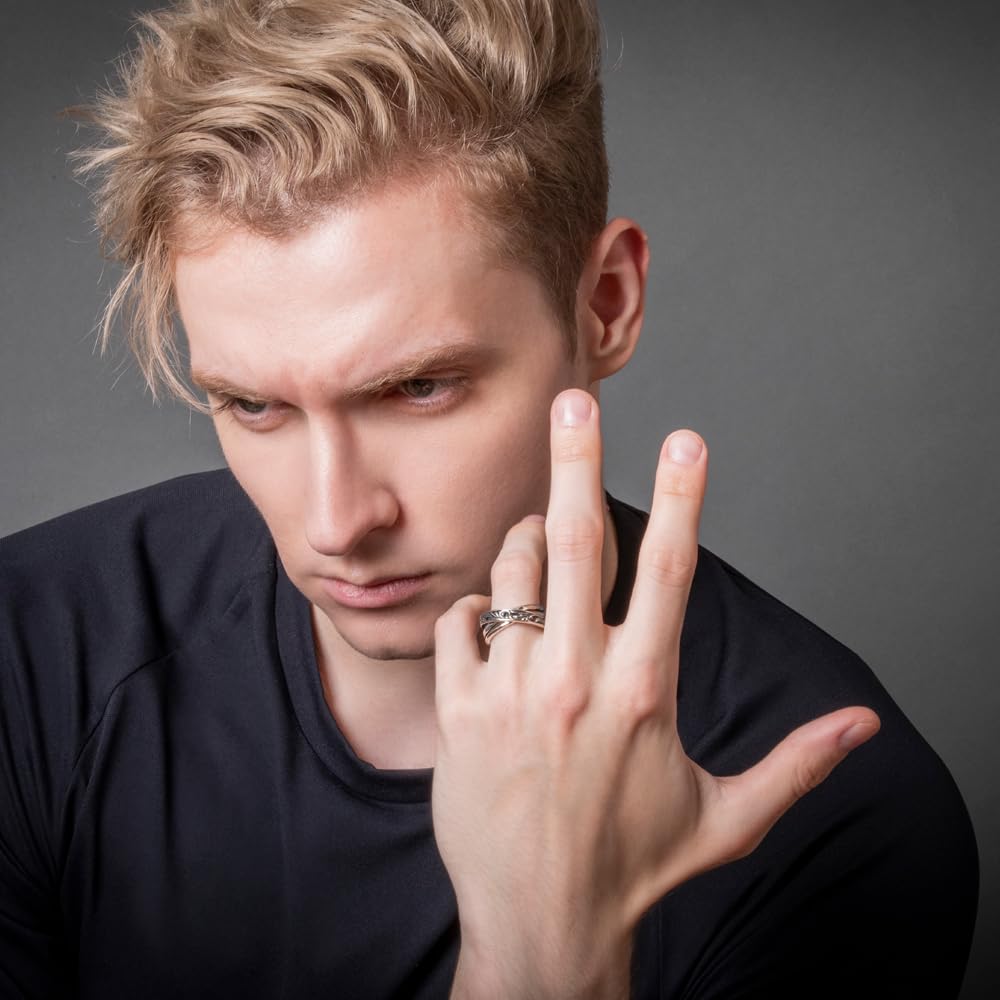 Artemis Classic Eternity Forever Ring Silver Accessory for Men and Brand Silver 925 ACR0302, Women, Jewelry, Ring, (Size 20)