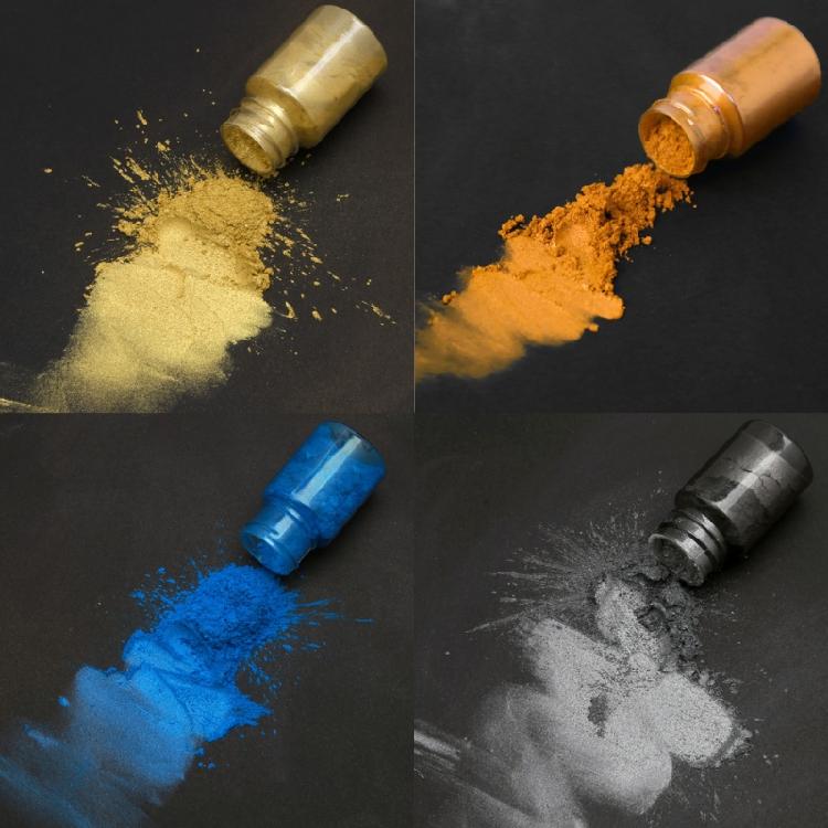 Feiner Glitzer-Glimmer-Pulver-Pigmentpulver für Seife, Farbe, Harz, Basteln 50 Farben