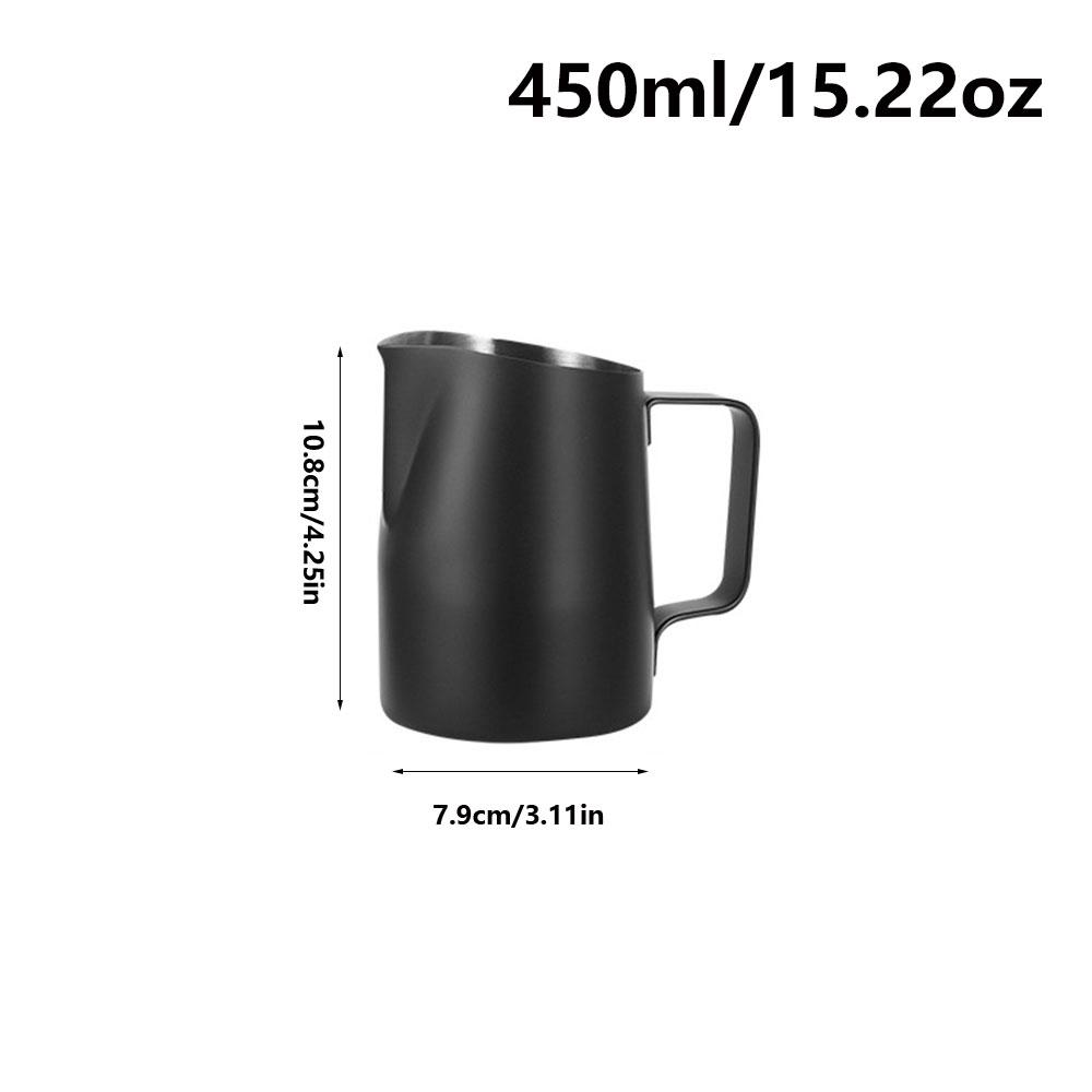 1pc Eagle-beak scale latte cup, home use stainless steel manual coffee milk frothing cup, hand-pour fancy milk foam cup
