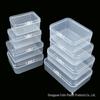 Rectangular Transparent PP Plastic Storage Box for Electronic Parts
