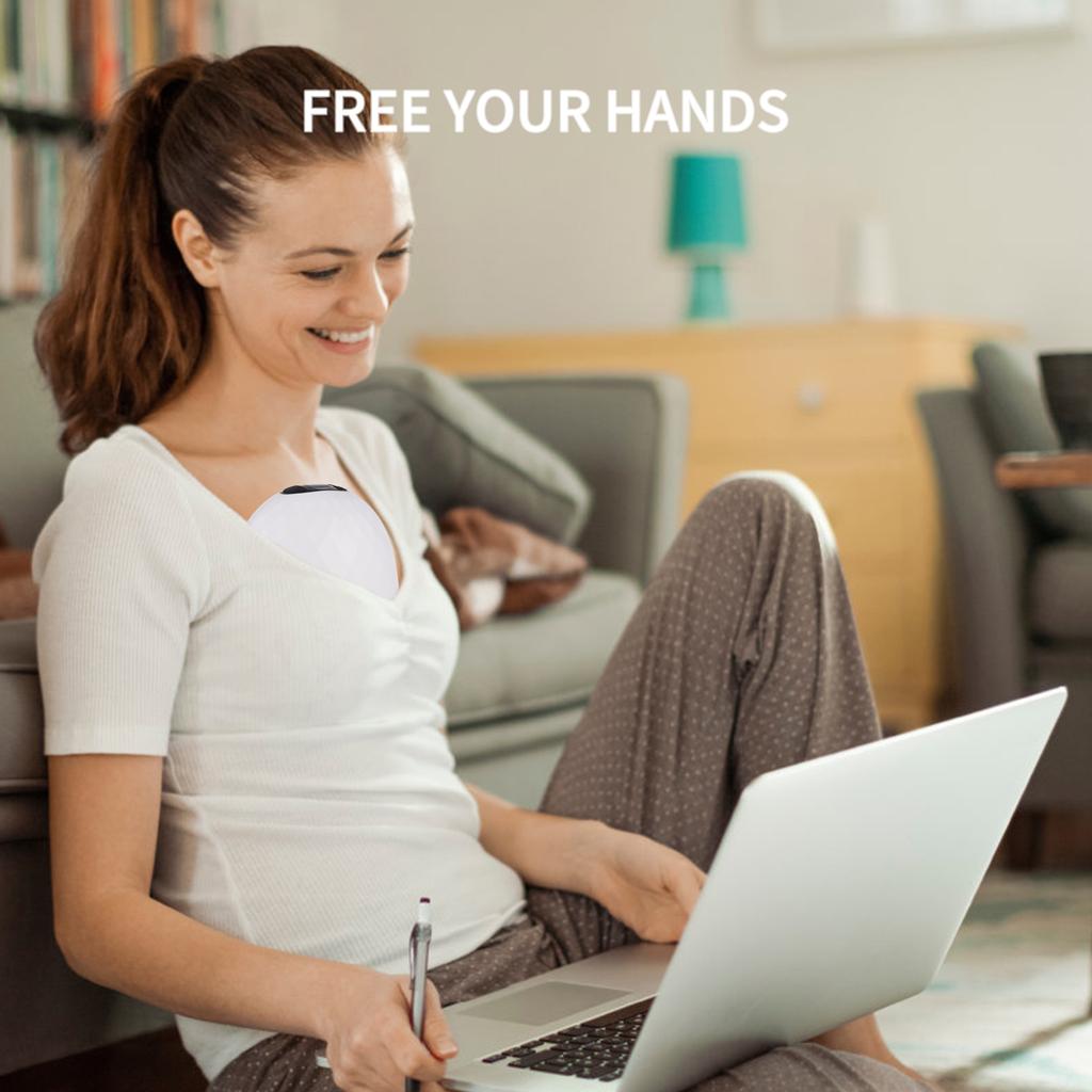 2-Pack Portable Wearable Breast Pump Hands Free Electric Breast Pump for Breastfeeding 4 Modes 9