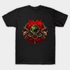 Asian Size Cotton Unisex Tshirt Print T-shirt Doom Slayer Rip And Tear Helmet Shotgun Emblem T-shirt No-Cut Print Regular Fit