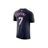 Nike No. 7 Alphanumeric Print Crew Neck Casual Short Sleeve T-Shirt for Men