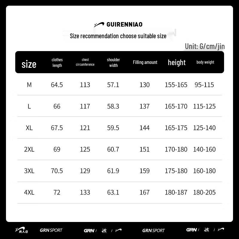 Guirenniao Unisex Winterjacke mit Kapuze und Wattierung