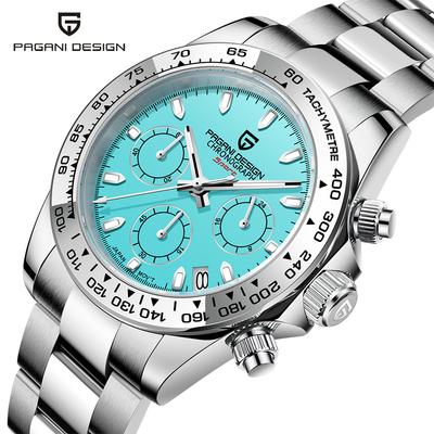 New TOP Brand Luxury Men's Watch with Box Multi-function Chronograph 100m Waterproof Men's Quartz Watches