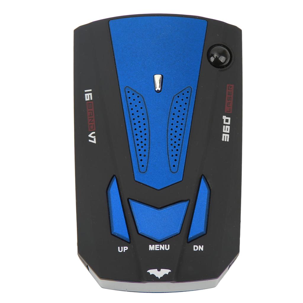 Car Radar Detector 360 Degree Protection Electronic Dog Detector Speedometer Speed Tester Blue