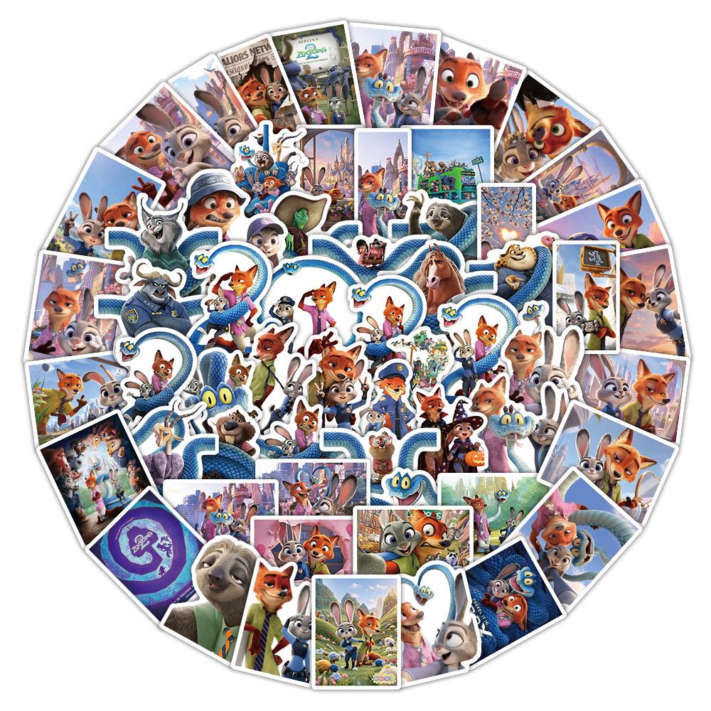 10/30/65pcs Movie Zootopia 2 Cartoon Graffiti Stickers Cute Judy Nick Decals DIY Notebook Laptop Bike Funny Anime Sticker