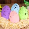Set Of 35 Colorful Painting Easters Eggs Decorations Foam Spotted Bird Eggs Ornament Handmade Wreath Accessories