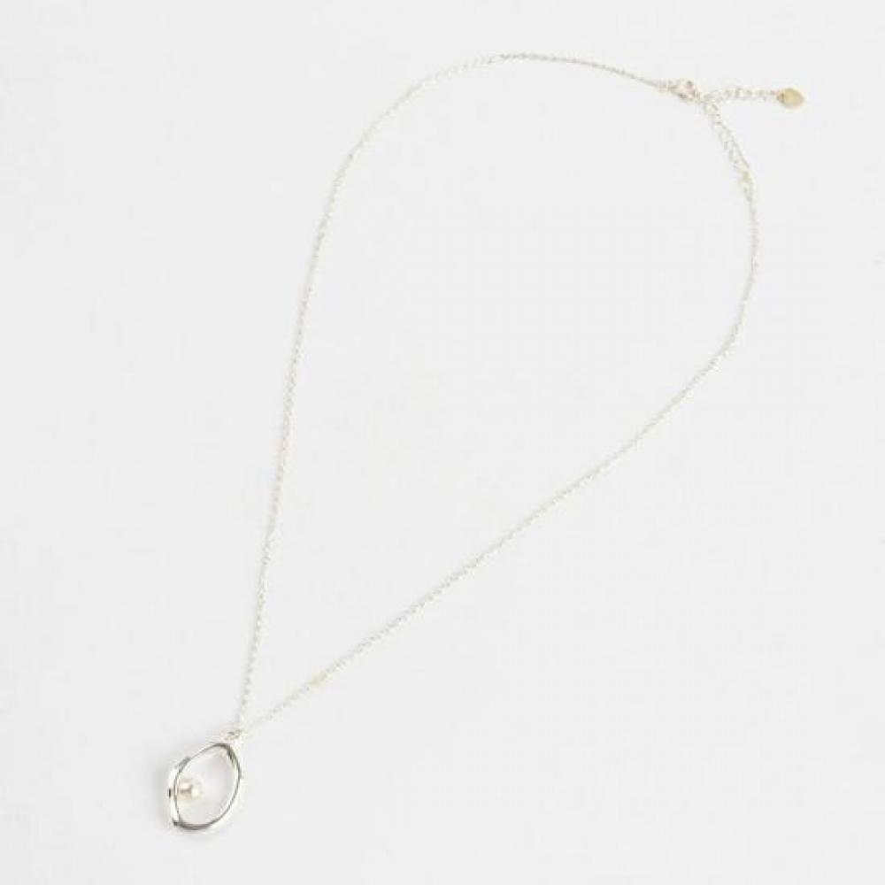 New Arrivals Open Run Oval Pendant Long Chain Summer Southeast Asia Sterling Slv