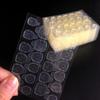 50 Blatt Doppelseitiges Klebeband Klebeaufkleber Falscher Nagelkleber für Falsche Nägel Tipps Klarer Jelly Gel Pad Aufdrücknägel Maniküre