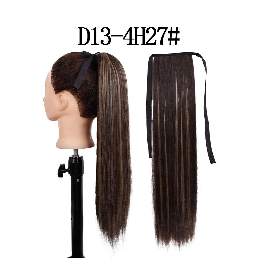 

MERISIHAIR Синтетический хвостик, термостойкое волокно, прямая заколка для наращивания волос, 17 цветов, коричневый, черный 22inches&China