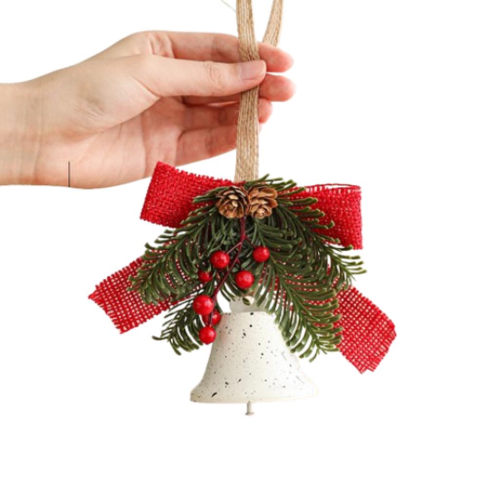 

Pleasant Sound Christmas Metal Bow Bells Christmas Tree Hanging Bells Xmas New Year Decorative