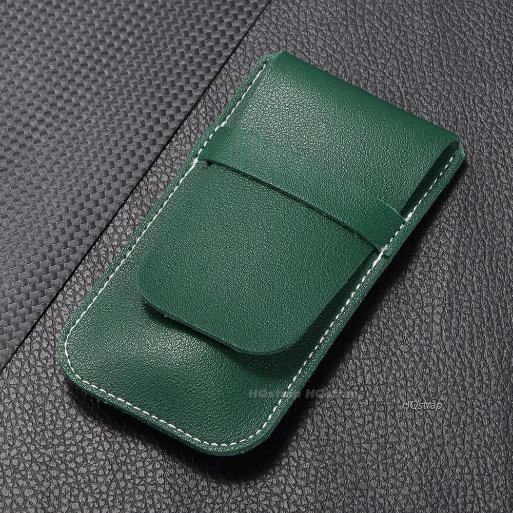 

PU Leather Watch Organizer Bag Anti-Dust Watches Bag Simple Flip Cover Anti-scratch Watch Placement Bag Watch Storage Gift Bags зелёный
