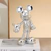 Disney Cartoon Anime Mickey Mouse Figure Statue Resin Plating Welcome Gesture Sculpture Mickey Ornaments Coffee Bar Home Decor