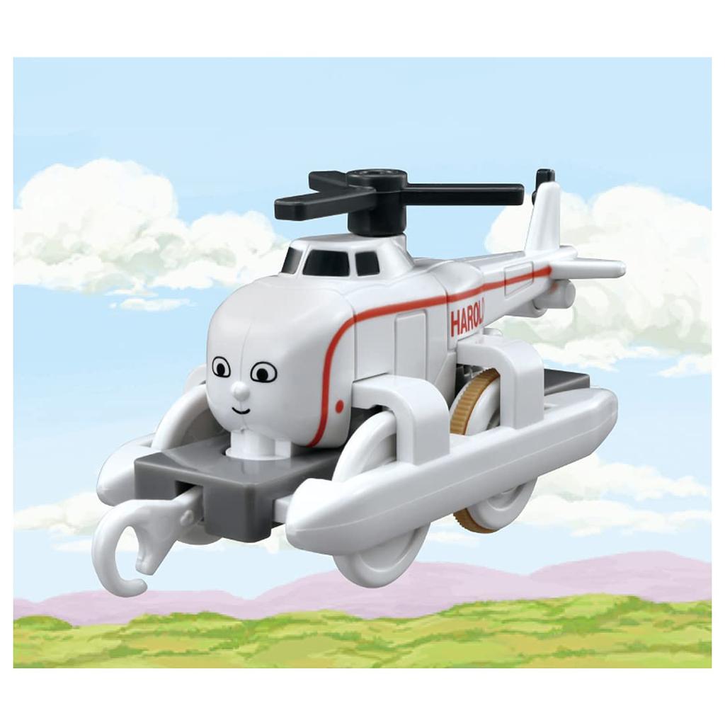 TAKARA TOMY Train Thomas le Train Âges 3 et Rencontre Sécurité des Jouets Marque ST Certifié "Plarail & Harold" Jouet, Vers le Haut, Normes,