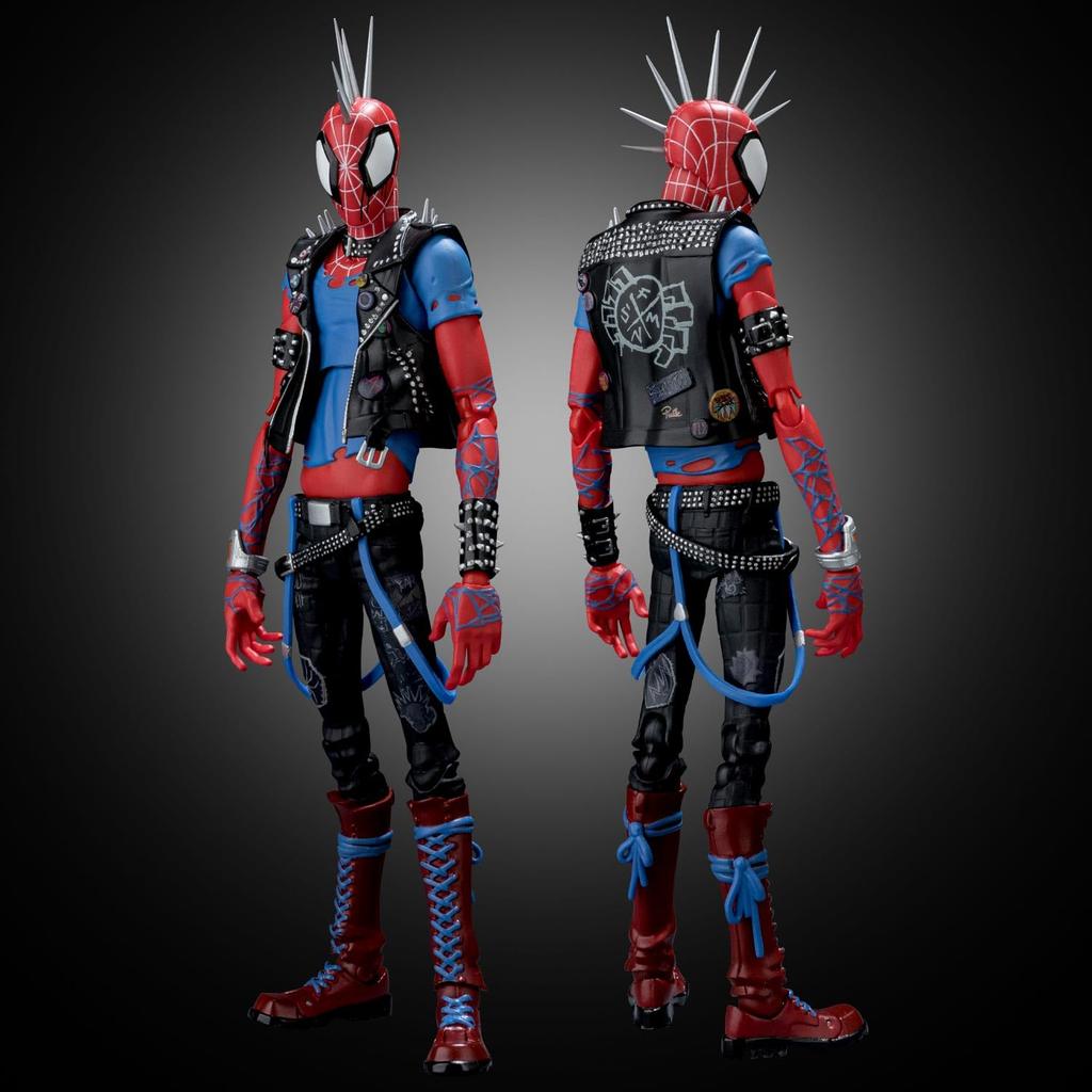 Across the SV Action Approximately 180mm PVC ABS Painted Action Figure Spider-Man Spider-Verse Spider-Punk, &