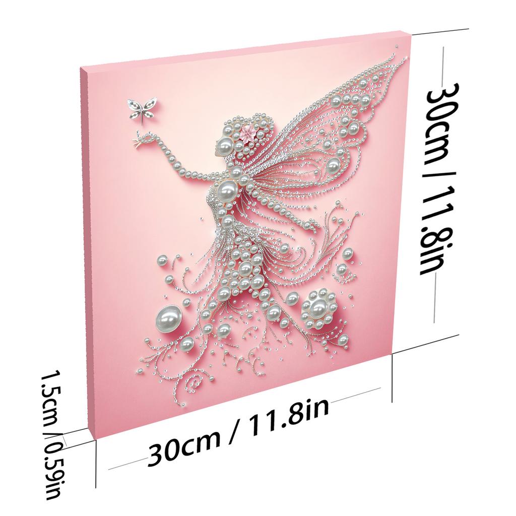 Kompletní 5D malířské sady s diamantovou výšivkou pro dospělé Elegantní dáma Křišťálová malba kamínky pro domácí dekoraci stěny Umělecký dárek 30x30cm