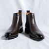 Mode Klassische Lässige Leder Herren Chelsea Boots Bequeme Stiefeletten Mode Schwarz Braun Botas High Top Schuhe Einfache Laufschuhe