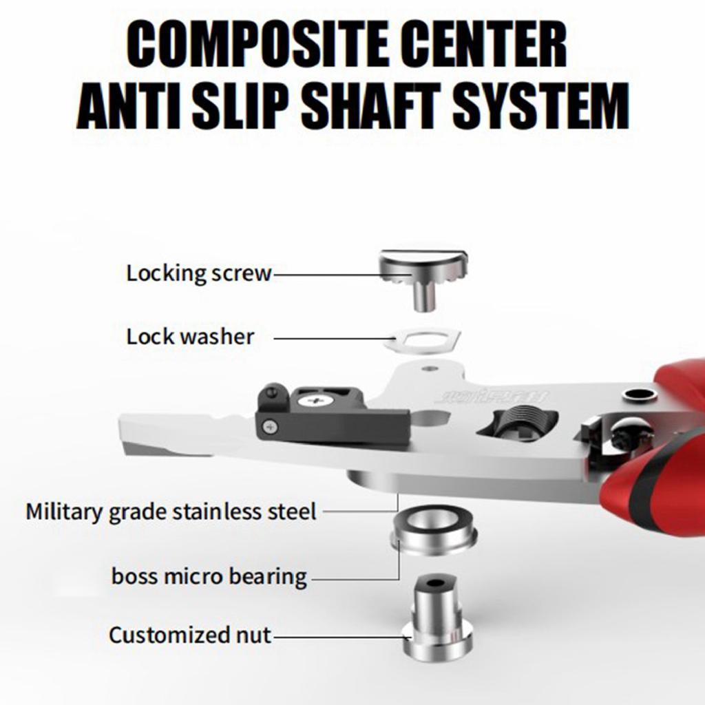 Optic Stripper Stainless Steel Blade PVC Anti Slip Handle Multifunctional  Wire Cutter Stripping Pliers Pliers