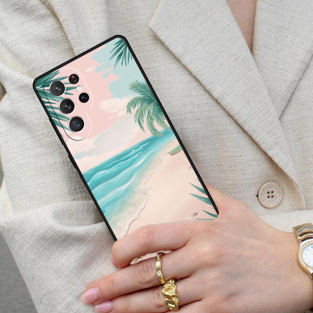 Summer Beach Cell Phone Case for Samsung Galaxy S26 Ultra S25 S24 S23 S22 S21 S20 Note10 Cover