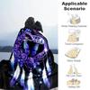 1PC Custom Name Purple Heart Dreamcatcher flannel blanket versatile,all-season throw suitable for the living room,bedroom,camping,travel,and gift