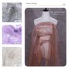 Handmade Mesh Fabric 145*100cm Decorative Yarn Fish Scale Organza Fabric Wedding Dress