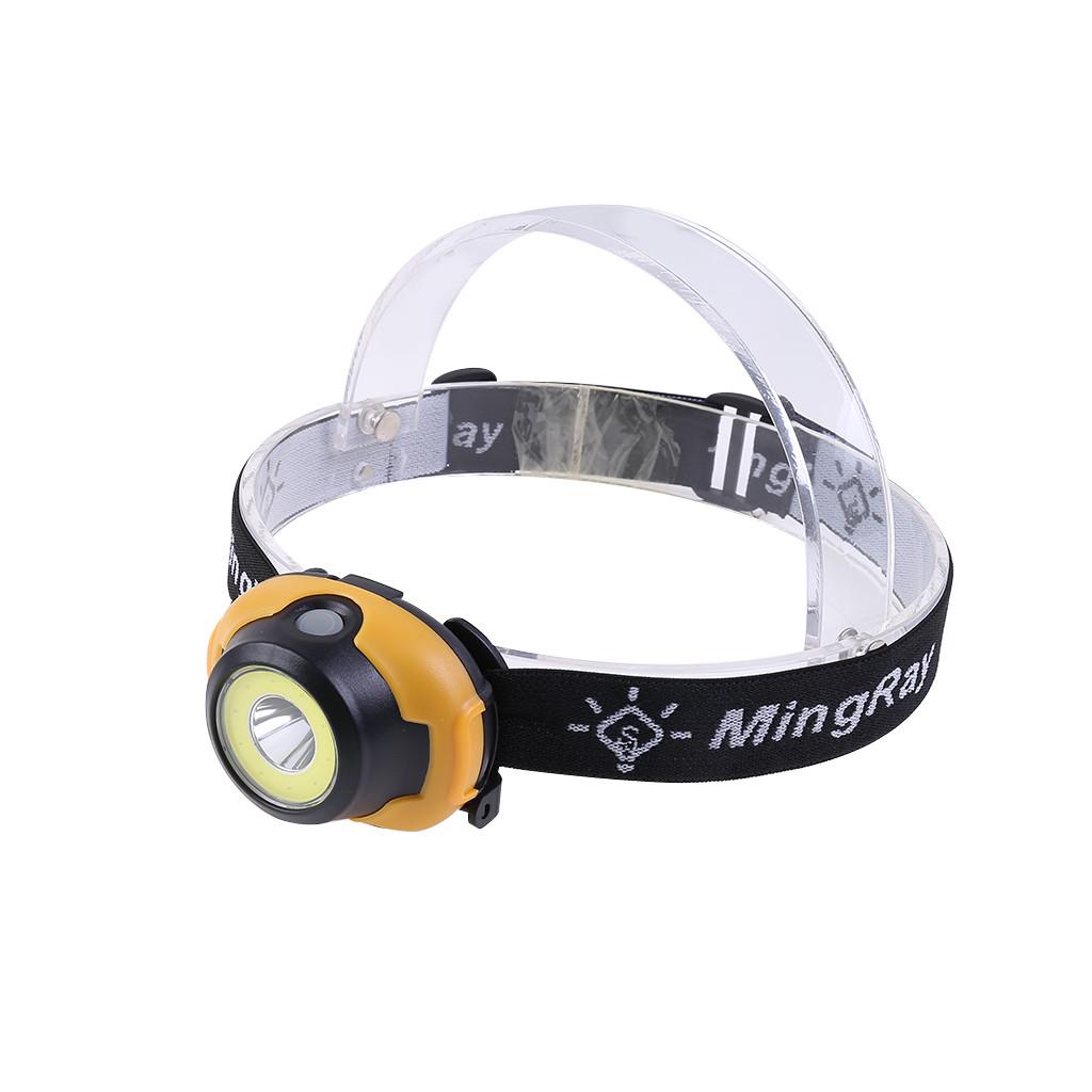 COB LED Headlamp 3-mode Headlight AAA Outdoor Fishing Head Torch Light Lamp