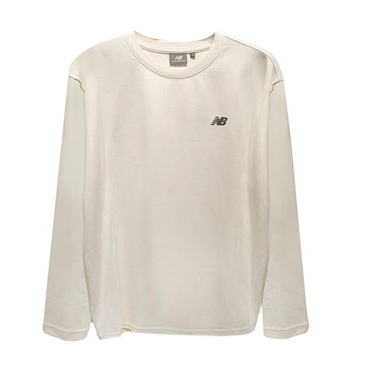New Balance T Shirts Unisex White Crew Neck Thin NDE12031-IV L