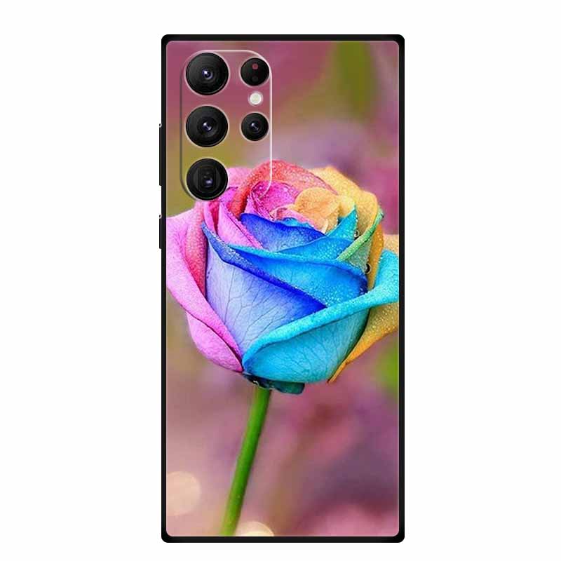 For Samsung S22 / S23 Ultra Case S23Ultra Black Silicone Soft Phone Case For Samsung Galaxy S22 Ultra Back Cover Case S 23 Ultra