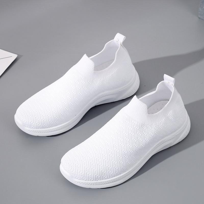 Women's shoes spring new socks shoes fly-woven mesh casual shoes breathable and lightweight sports shoes women's versatile