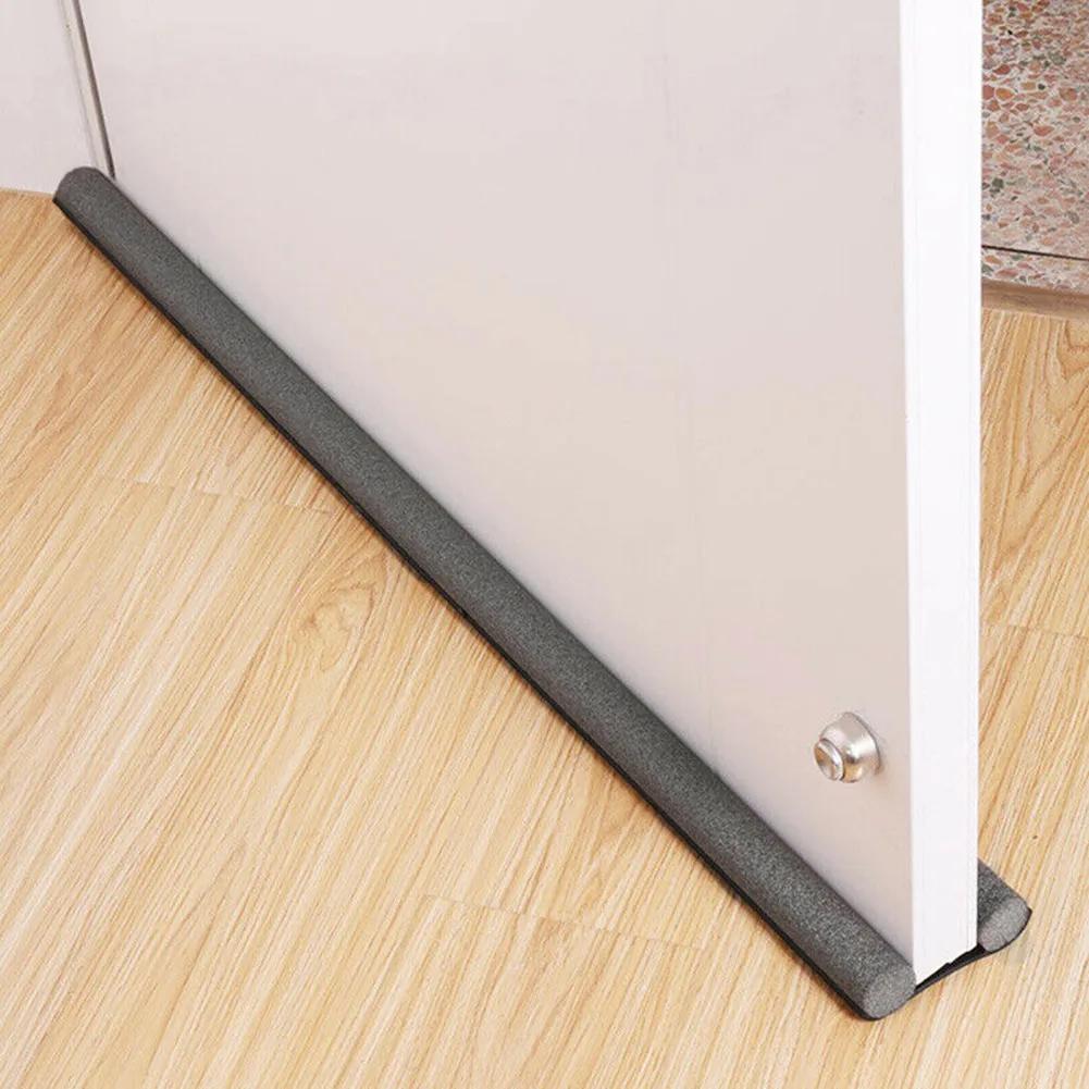 

Door Bottom Sealing Strip Door Draft Guard Bedroom Indoor Under Door Double Sided Excluder Foam Insulation Soundproof 93*10cm чорний