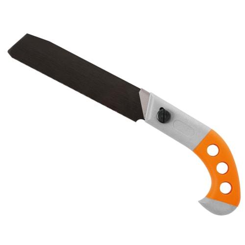 Compact, Multi-purpose Saw and Weed Brush Set for DIY, Bulky Waste, and More. Cuts Through Wood, Stainless Steel, Iron, and Plastic. Features a Smooth