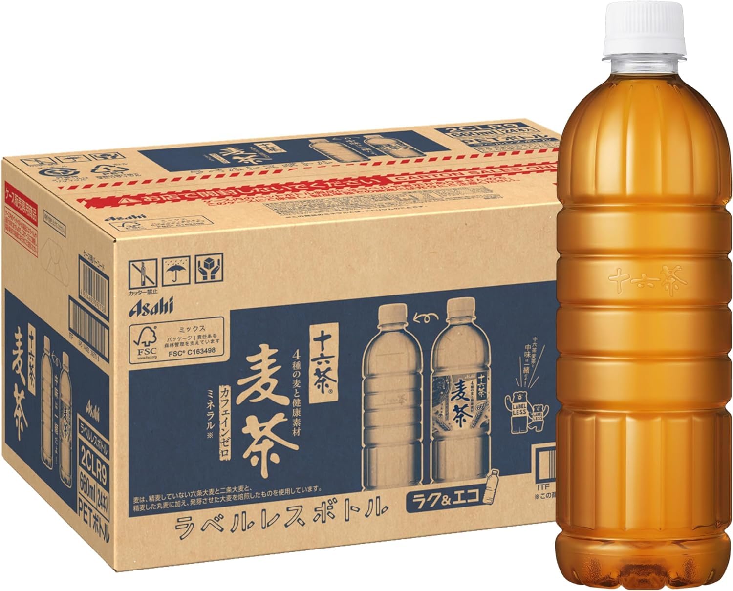 

Asahi Beverages Jurokucha Barley Tea Бутылка без этикетки 660 мл x 24 бутылки [Чай] [Без кофеина]