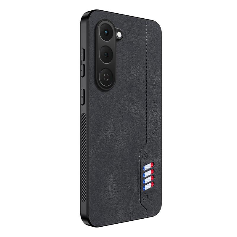 

Для Tecno Spark 40 Pro 4G Чехол для телефона из матовой кожи с эффектом кожи Мягкая задняя крышка Funda для Tecno Spark 40 Pro Защита For Spark 40 Pro чёрный