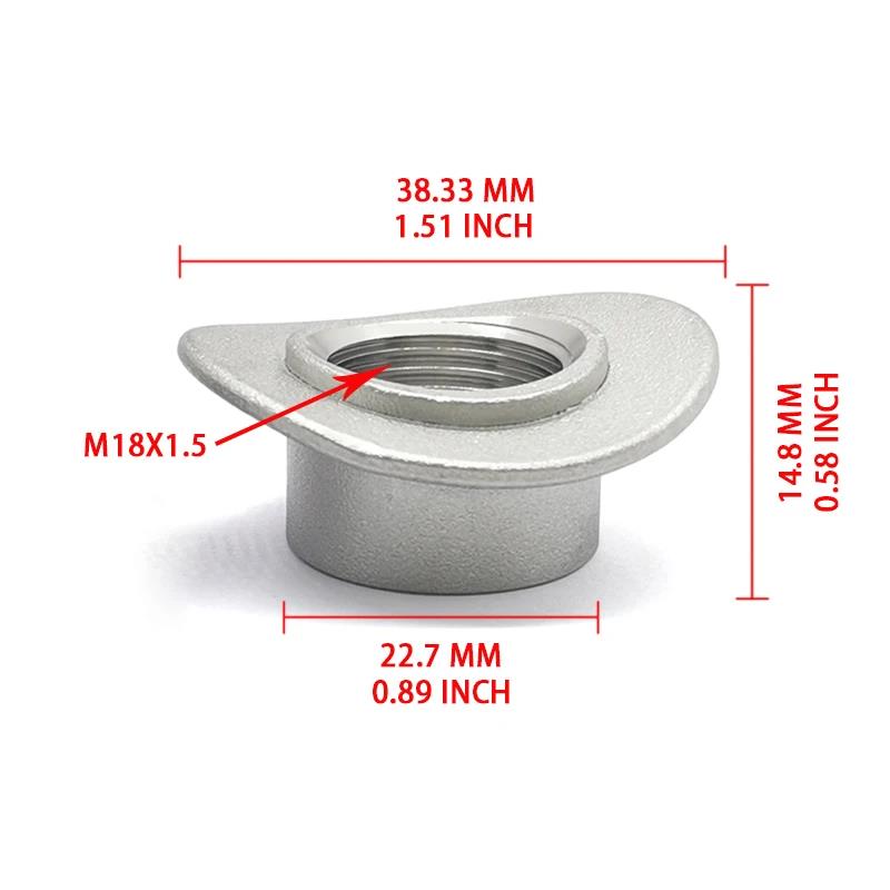 Wideband Air Fuel Ratio Gauge Oxygen Sensor Weld-in Saddle Bung - Stainless Steel - Mounts O2 Sensor To Exhaust Pipe