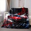 1pc Classic Muscle Car Flannel Blanket [Cozy Throw Blanket] For Sofa, Bed, Travel, Camping, Livingroom, Office, Couch, Chair, And Bed