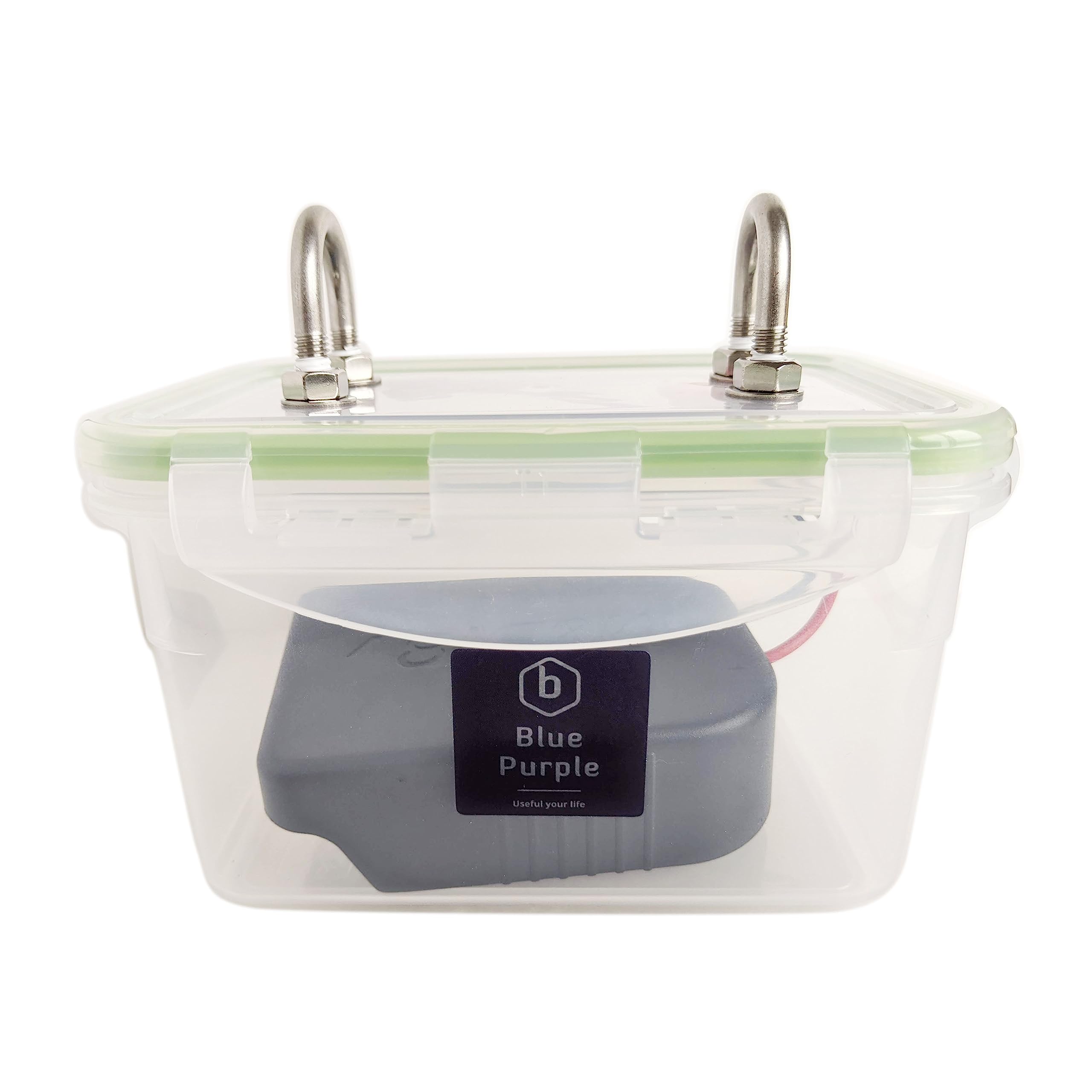 

Синий Фиолетовый Водонепроницаемый Кейс, совместимый с Makita, для Электрических Катушек и Водонепроницаемого Литий-ионного Аккумулятора (14,4 В) [Адаптер блокировки, Переключатель ВКЛ/ВЫКЛ, Предохранитель]