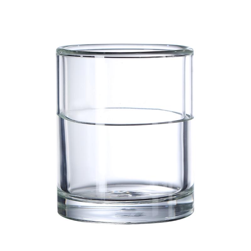Heat-Resistant Double-Walled Glass Cup with Handle for Cold Drinks, Draft Beer, and Wine.