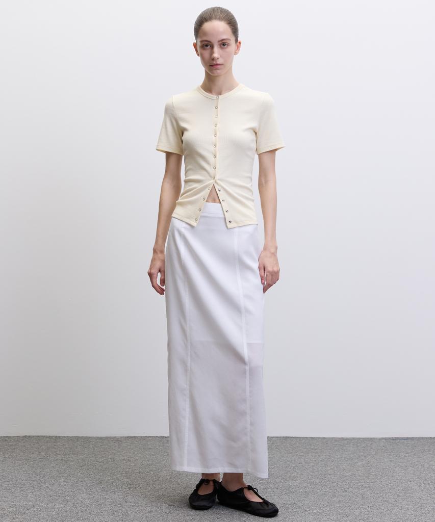 HAE BY HAEKIM [Atelier] Summer Maxi Skirt_White