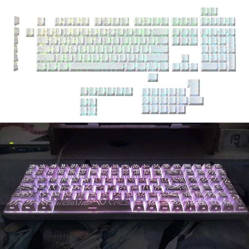 Contour4.0 Technology Side Print Backlits Topographic Keycaps Gradients Side Printing Enhances Backlighting 133Keys