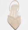 Fashion Comfort Mesh Woven Brand Pumps Women Summer Fashion Pointy Toe Thin Heel Designer Shoes Elegant Banquet Dress Shoe Zapatos Mujer