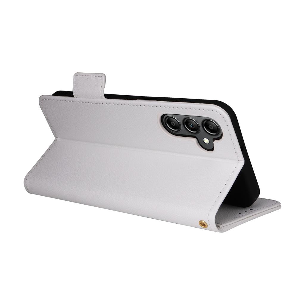 For Samsung Galaxy A15 4G/5G Wallet Case PU Leather Litchi Texture Phone Stand Cover