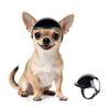 Hundeschutzhelm mit Brille Set Haustier-Sicherheitshelm mit Ohrlöchern UV-Schutz Haustier-Sonnenbrille Kopf- und Augenschutz für Welpen Erwachsene Katzen
